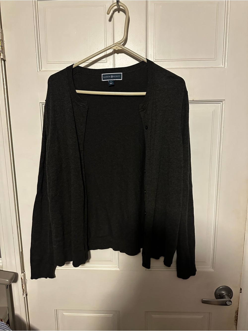 Karen Scott Grey Lightweight Cardigan